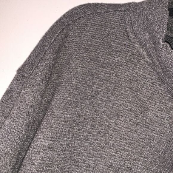 Smiths Workwear Mens Gray 1/4 Zip Pullover Sweatshirt XL Cotton Blend - Picture 4 of 12